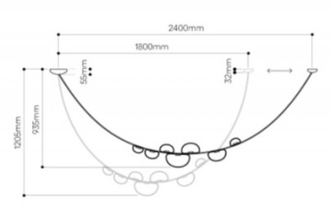 Подвесной светодиодный светильник Inodesign Dewy 40.1824